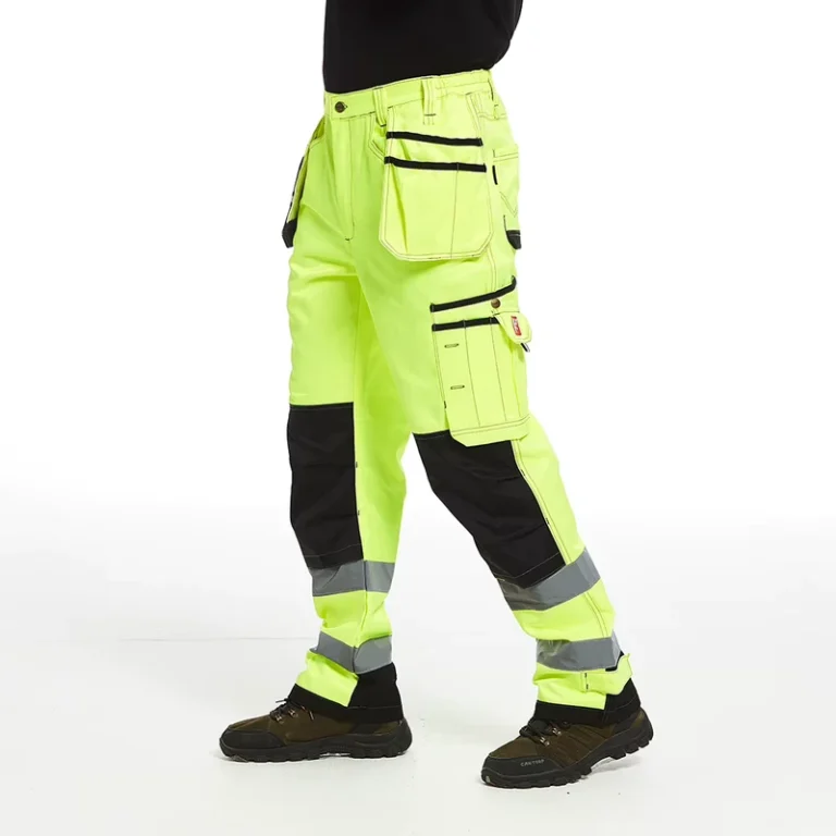 High-Visibility-Cargo-Men-Wear-Multi-Tool-Pocket-Reflective-Safety-Pant-Hi-Vis-Construction-Field-Work-Trousers