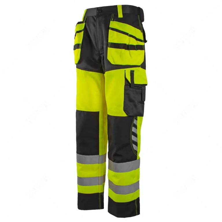 High-Visibility-Carpenter-Trousers-With-Kneepad-Pockets-Working-Pants-Wind-and-Waterproof-Hi-Vis-Safety-Workwear-Pants