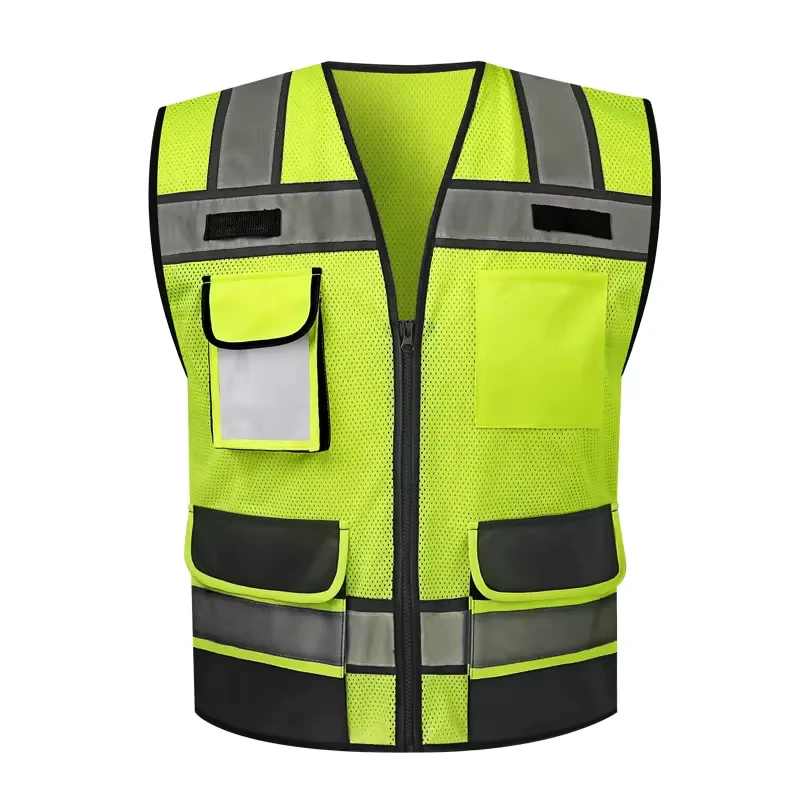 High Visibility Construction Reflective Safety Work Vest for Men