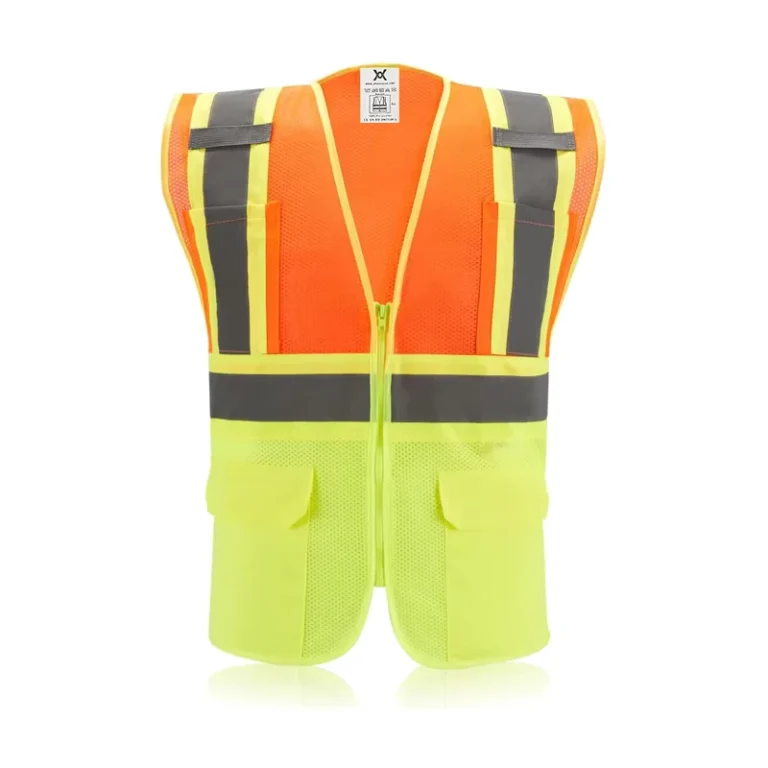 High-Visibility-Construction-Work-Breathable-Safety-Reflective-Clothing-Reflective-Safety-Men-Vest-With-Zipper