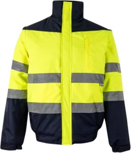 High Visibility Custom Logo Construction Industrial Workwear Road Winter Hi Vis Work Coat Work Uniform Reflective Safety Jacket