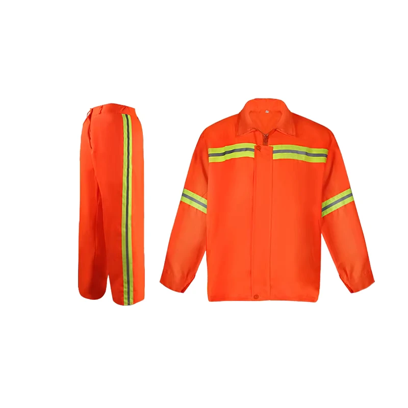 High Visibility Factory Customized Public Reflective Weaving Suit Raincoat Safety Work Wear Jackets