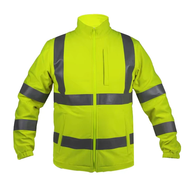 High Visibility Fire Resistant Waterproof Breathable Safety Flame Retardant 3 Layer Soft Shell ANTI STATIC FR Jacket