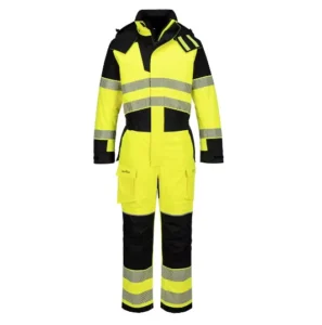 High Visibility Fire Retardant Workwear 100% Cotton Workwear Flame Resistant Safety Reflective Coveralls Fire Proof Coverall