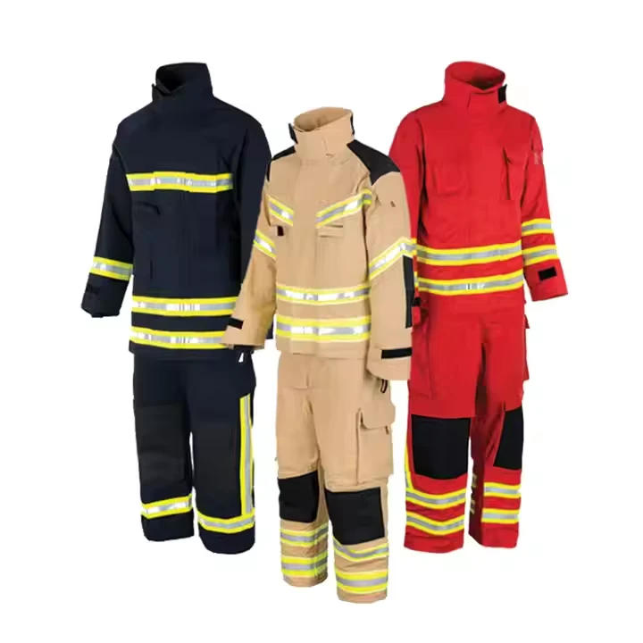 High Visibility Fireman's Costume Uniform Fire Retardant Welding Coat Oil Field Electric Canvas Cotton Winter Jacket