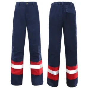 High Visibility Flame Retardant Workwear Pants for Men Customizable Reflective Safety Protective Cargo 100% Cotton