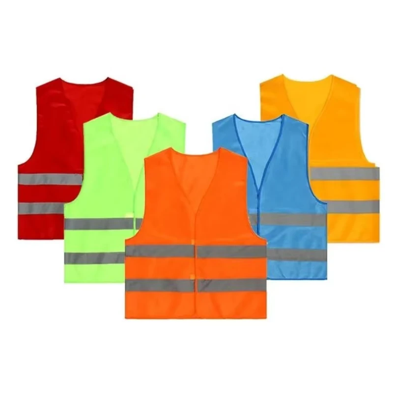 High-Visibility Fluorescent Reflective Security Vest for Roadway Safety
