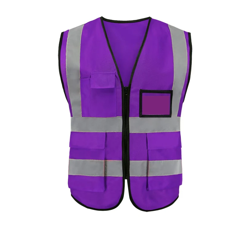 High Visibility Hi Vis Jacket Custom Logo Security Construction Traffic Reflective Safety Clothing with Work Vest