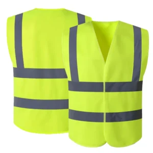 High-Visibility Lightweight Reflective Safety Vest for Work, Cycling, Walking and Construction