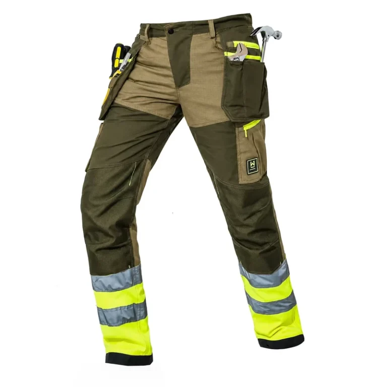 High-Visibility-Lightweight-Traffic-Safety-Work-Pants-With-Draw-String-HI-Vis-Reflective-Tape-Leg-Zippers-1