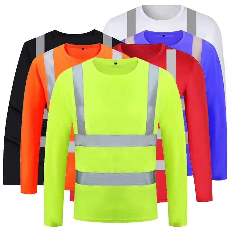 High-Visibility-Long-sleeve-Safety-Road-Workwear-Reflective-Work-Shirt-Pullover-Construction-T-shirt-for-Site-Workers