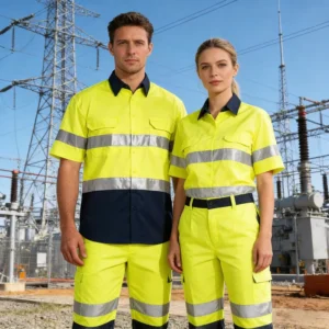 High Visibility Mechanics Mining Cleaner Traffic Construction Security Work Uniform Workwear Reflective Safety Work Hi Vis Shirt