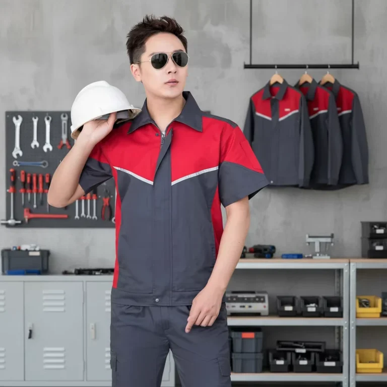 High-Visibility-Mining-Safety-Workwear-Set-Multi-Pocket-Polyester-Cotton-Cargo-Pants