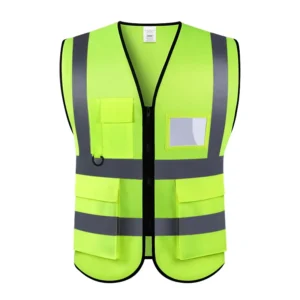High Visibility Motorcycle Reflective Safety Vest for Road Construction and Sanitation Workers