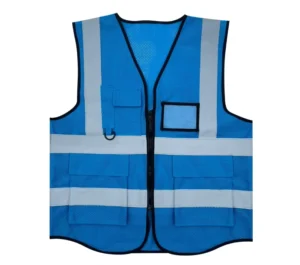 High-Visibility Multi-Pocket Reflective Safety Vest