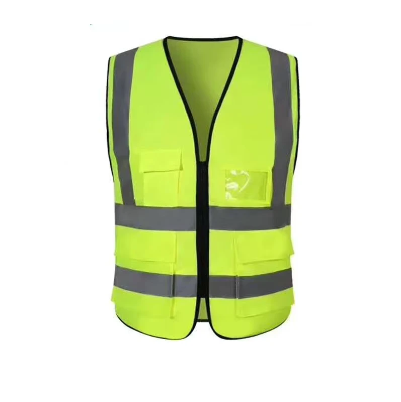 High-Visibility Polyester Construction Safety Jacket