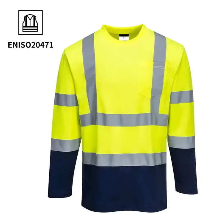 High-Visibility-Polyester-Cotton-Blend-Industrial-Construction-Hi-Vis-Safety-FRC-Fireproof-Long-Sleeve-Men-Safety-FR-Work-Shirt