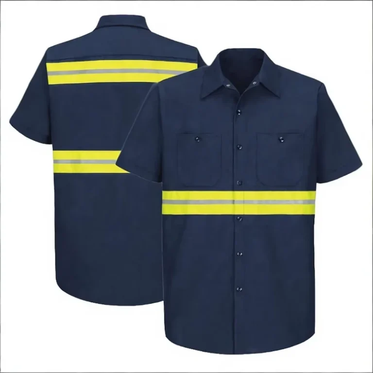 High-Visibility-Quick-Dry-Unisex-Work-Shirt-with-Heat-Transfer-Printing