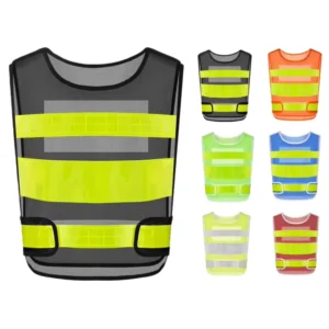 High Visibility Reflective Cloth Adjustable Size Customized Logo Vest