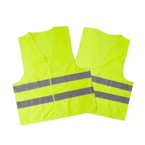 High Visibility Reflective Construction and Traffic Safety Vest for Road Riding, Work, and Security