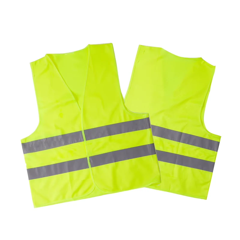High Visibility Reflective Construction and Traffic Safety Vest for Road Riding, Work, and Security