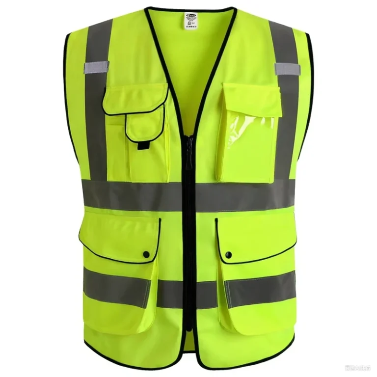 High-Visibility-Reflective-EN-ISO-20471-Class-2-ANSI-Class-2-Fluorescent-Green-Safety-Vest
