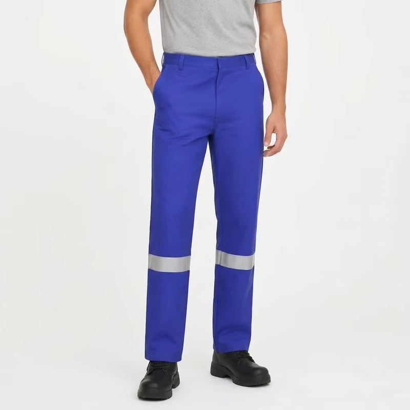 High Visibility Reflective FR Work Pants Flame Resistant Industrial Workwear for Welding
