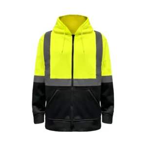 High Visibility Reflective Hoodies Safety Sweatshirts With Pockets Work Construction Safety Hoodie