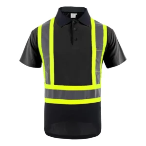 High Visibility Reflective Polo T-Shirt for Men, Five Bright Colors, Breathable Construction and Traffic Workwear