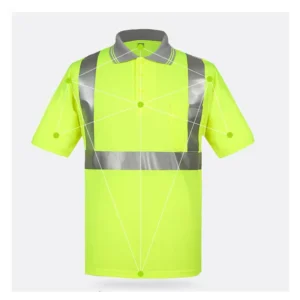 High Visibility Reflective Safety Clothing Hi Vis Short Sleeve Polo Shirt for Road Construction Traffic Duty