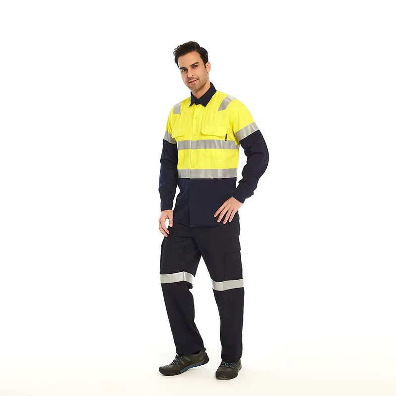 High Visibility Reflective Safety Clothing Sets Road Construction Clothing Hi Vis Work Suit