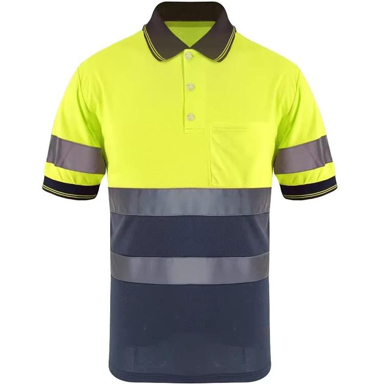 High Visibility Reflective Safety Polo Tshirt