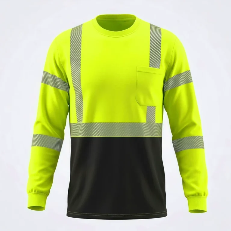 High-Visibility-Reflective-Safety-Shirt-Long-Sleeve-Hi-Vis-Workwear-Class-2-Custom-Logo-Support-for-Construction