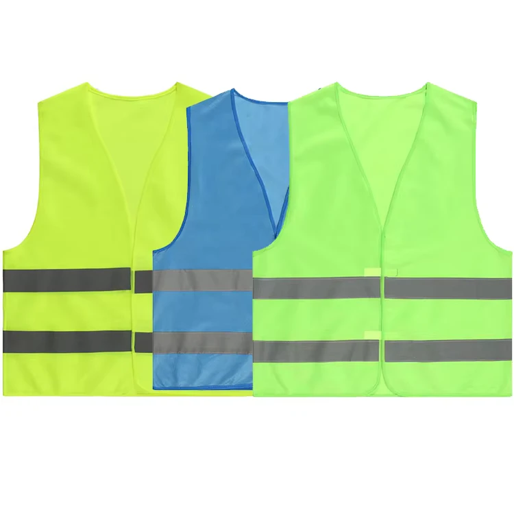High Visibility Reflective Safety Vest Fluorescent Orange and Yellow Unisex