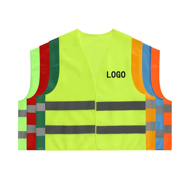 High Visibility Reflective Safety Vest Short Sleeve Construction Workwear
