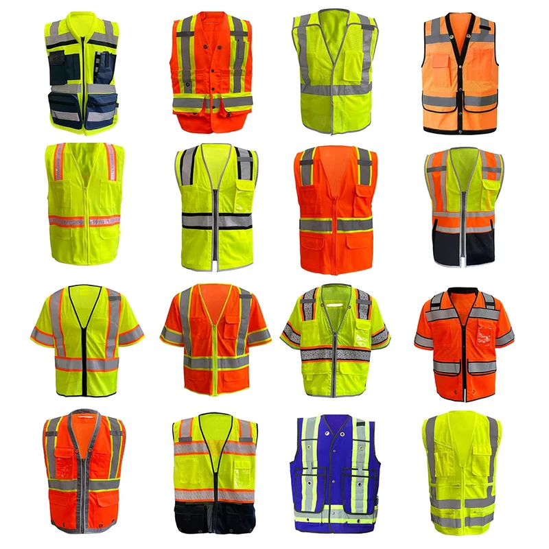 High-Visibility Reflective Safety Vest for Traffic Work