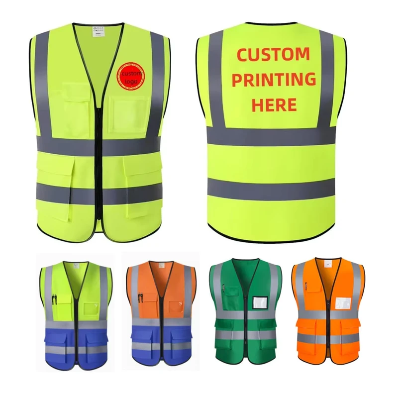 High Visibility Reflective Safety Vest for Traffic and Construction