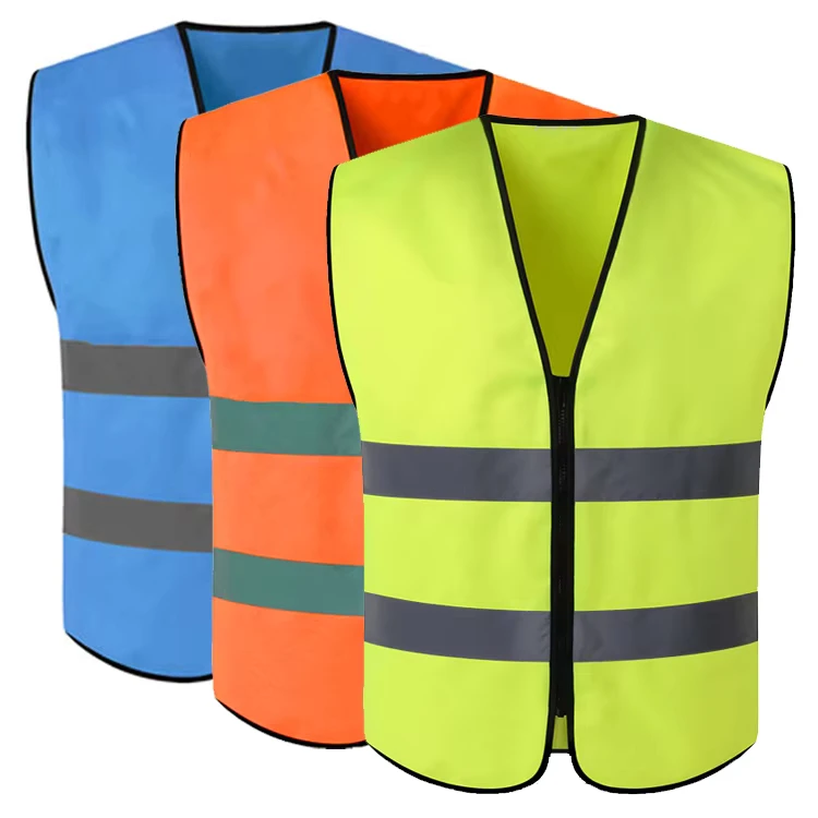 High Visibility Reflective Safety Vest with Tool Pockets and Reflector Belt