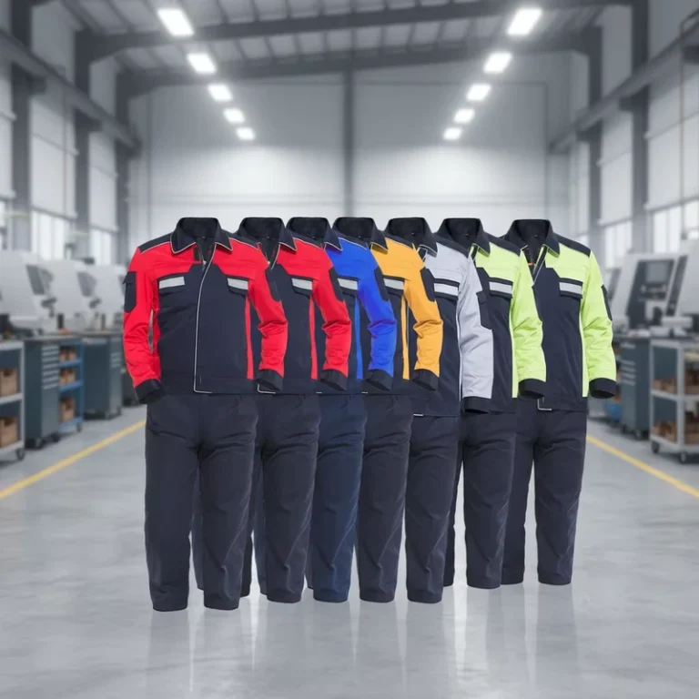 High-Visibility-Reflective-Safety-Work-Uniform-Set-Durable-Construction-Workwear-Jacket-and-Pants-for-Industrial-Engineering