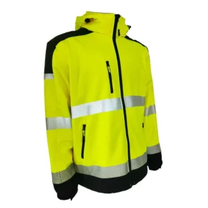 High Visibility Reflective Strips Waterproof Hi Vis Reflective Safety Softshell Jacket Work Wear