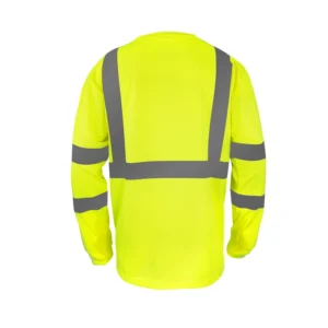 High Visibility Reflective T Shirt 130gsm Polyester Fluorescent Yellow Orange Safety Workwear S to 5XL Seam Sealed CT31112