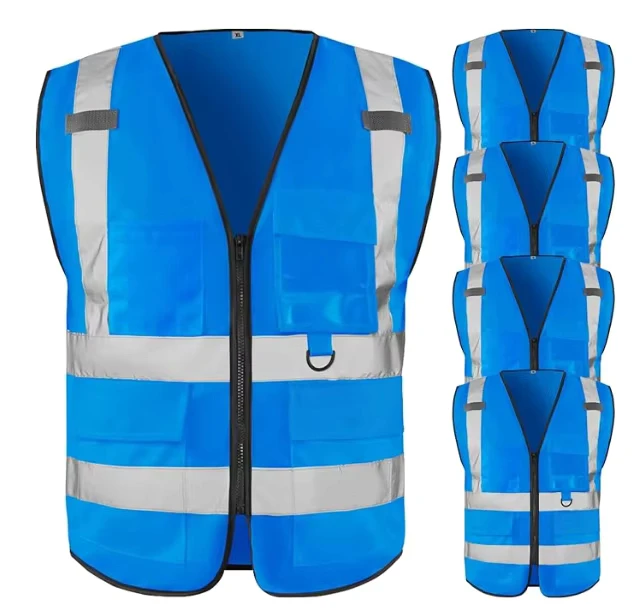 High Visibility Reflective Vest Durable Comfortable Fabric