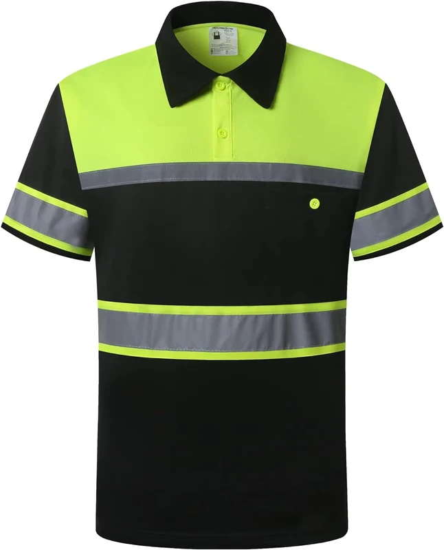 High Visibility Reflective Vest Hi Vis Safety Work Vest with Fluorescent Feature Customizable Logo Cotton Material Unisex