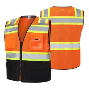 High Visibility Reflective Vest for Safety Ideal for Construction Traffic and Outdoor Work ANSI Certified