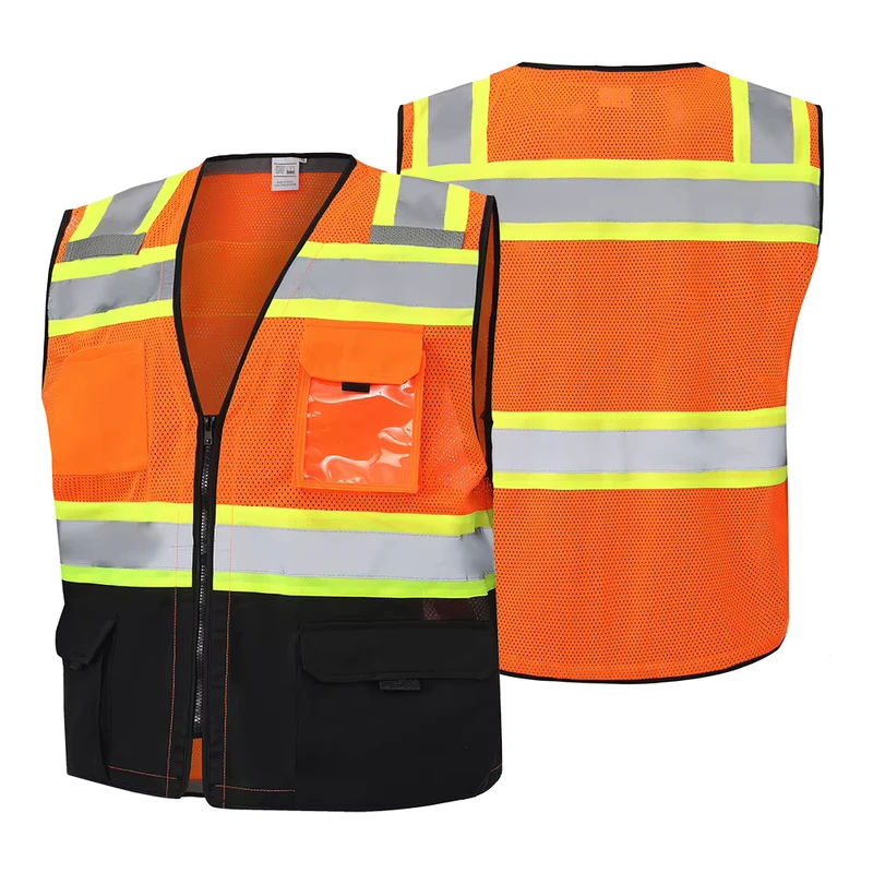 High Visibility Reflective Vest for Safety Ideal for Construction Traffic and Outdoor Work ANSI Certified