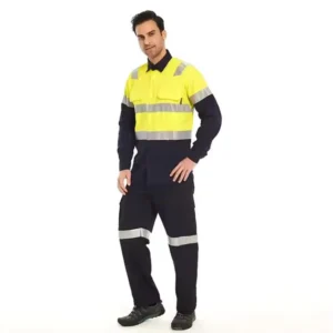 High Visibility Reflective Waterproof Breathable Polyester Safety Workwear Sets for Road Construction