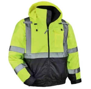 High Visibility Reflective Winter Bomber Jacket