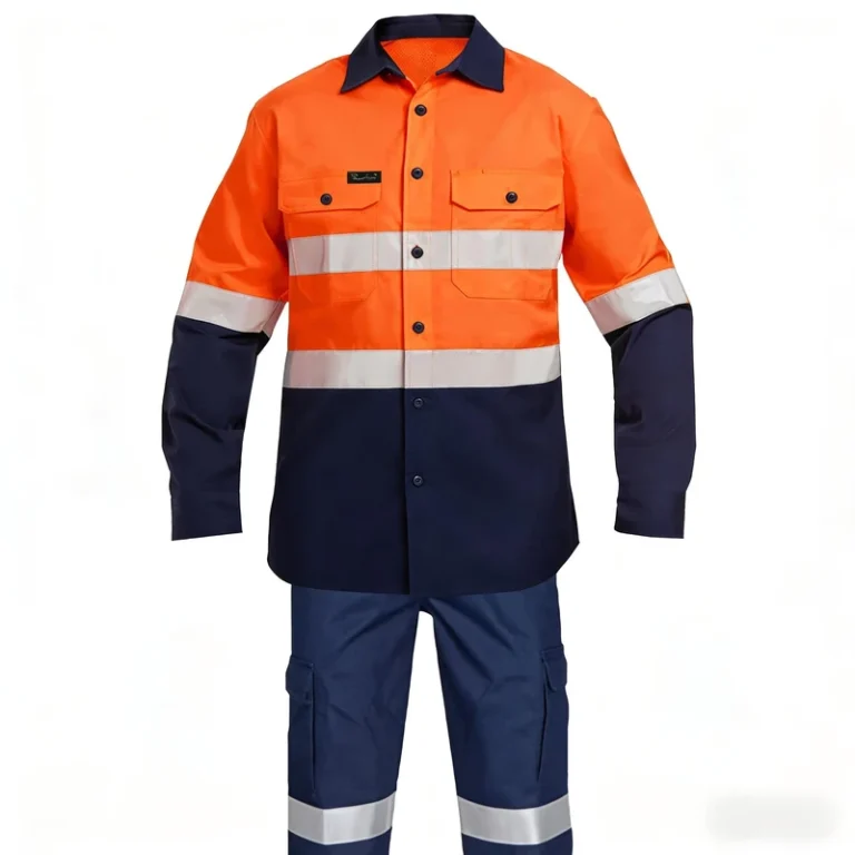 High-Visibility-Road-Traffic-Safety-Reflective-Work-Clothes-Workwear-Cotton-Mining-Construction-Hi-Vis-Worker-Shirts