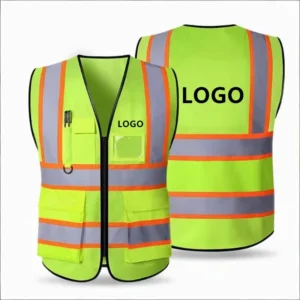 High Visibility Safety Protective Nylon Jacket and Road Safety Vest for Construction Engineering