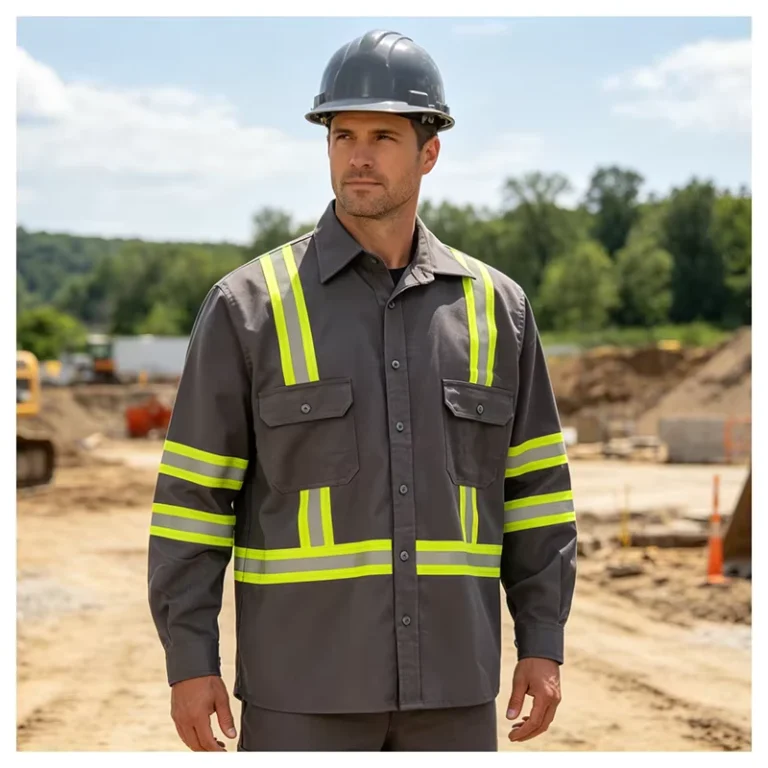 High-Visibility-Safety-Shirt-FR-Welding-Flame-Resistant-Fire-Retardant-Breathable-Quick-Dry-ANSI-Certified-Customized-Logo